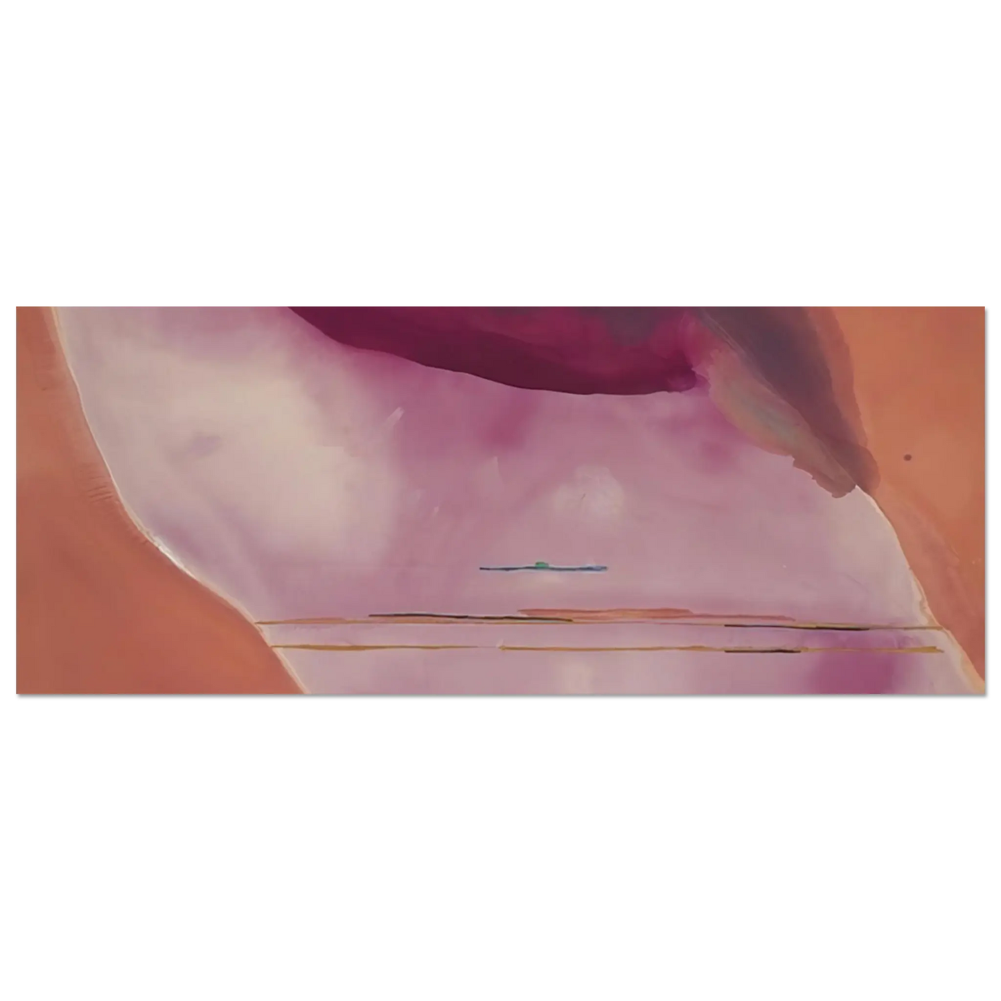 Helen Frankenthaler - Pendulum - 1972 Wall art - 40x50 cm / 16x20 Inches - Premium Wooden Framed Poster With Fine Art Paper - White frame