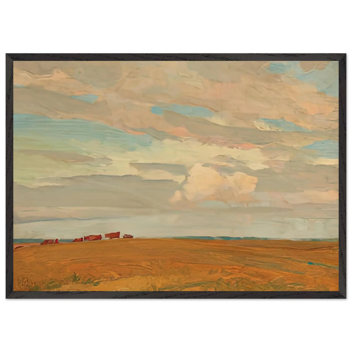 Maynard Dixon - PRAIRIE SAND HILL CAMP MAY 1921 1921 Wall art - 30x40 cm / 12x16 Inches - Premium Wooden Framed Poster With Fine Art Paper - White frame