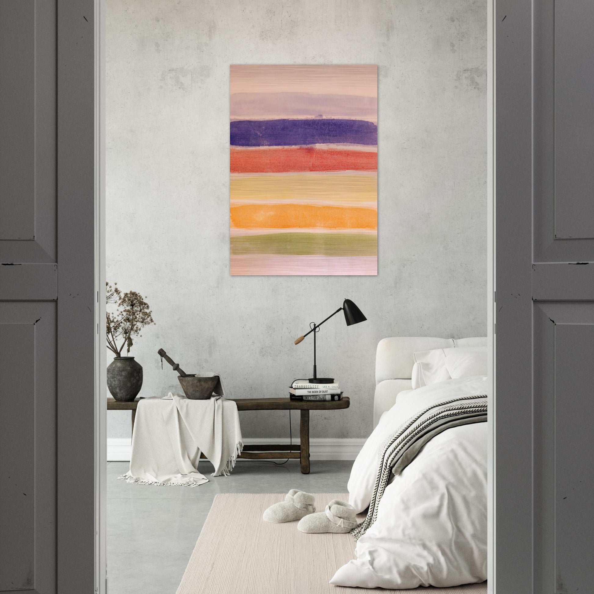 Meadow - 1981 - Ronnie Landfield Brushed Aluminum Print - 70x100 cm / 28x40 inches | Ronnie Landfield Aluminum Print | Ronnie Landfield Prints