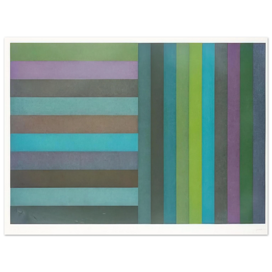 Sol LeWitt - Horizontal Colour Bands and Vertical Colour Bands I  75x100 cm / 30x40inches Fine Art Poster