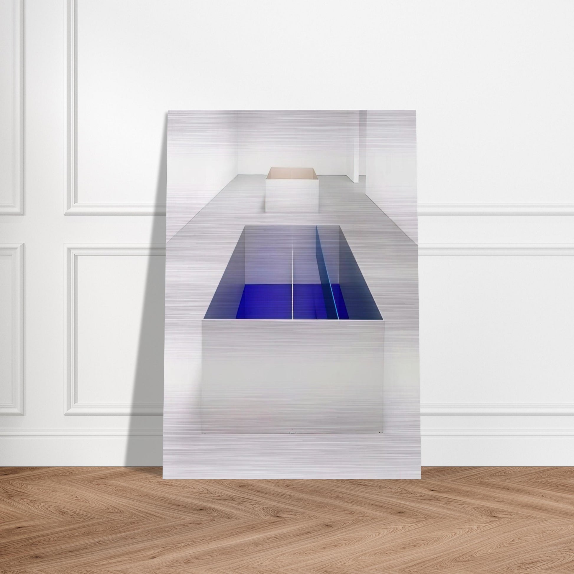 Untitled 89-6 Menziken - 1989 - Donald Judd Brushed Aluminum Print - 70x100 cm / 28x40 inches | Donald Judd Aluminum Print | Donald Judd Prints