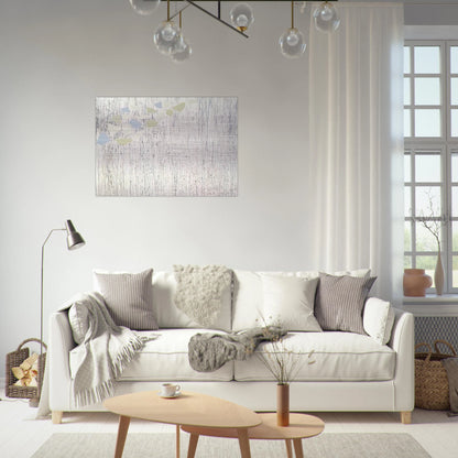 Pale colors on runs - Abstract Expressionism - Robert Goodnough Brushed Aluminum Print - 70x100 cm / 28x40 inches | Robert Goodnough Aluminum Print | Robert Goodnough Prints