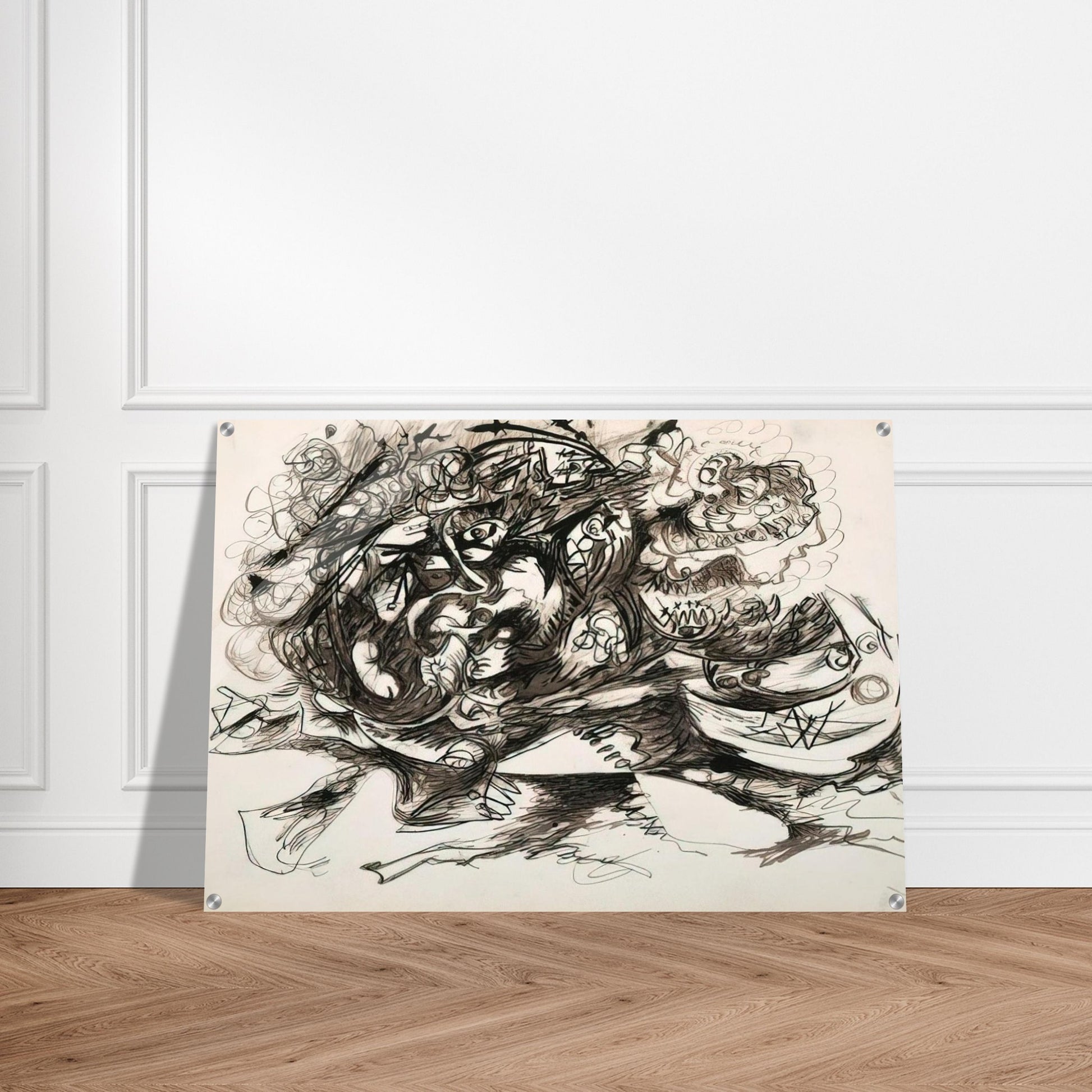 UNTITLED O CONNOR THAW 771 - Jackson Pollock Acrylic Print - 70x100 cm / 28x40″ inches