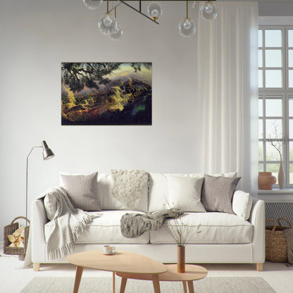 Paradise - Eyvind Earle Brushed Aluminum Print - 70x100 cm / 28x40 inches | Eyvind Earle Aluminum Print | Eyvind Earle Prints