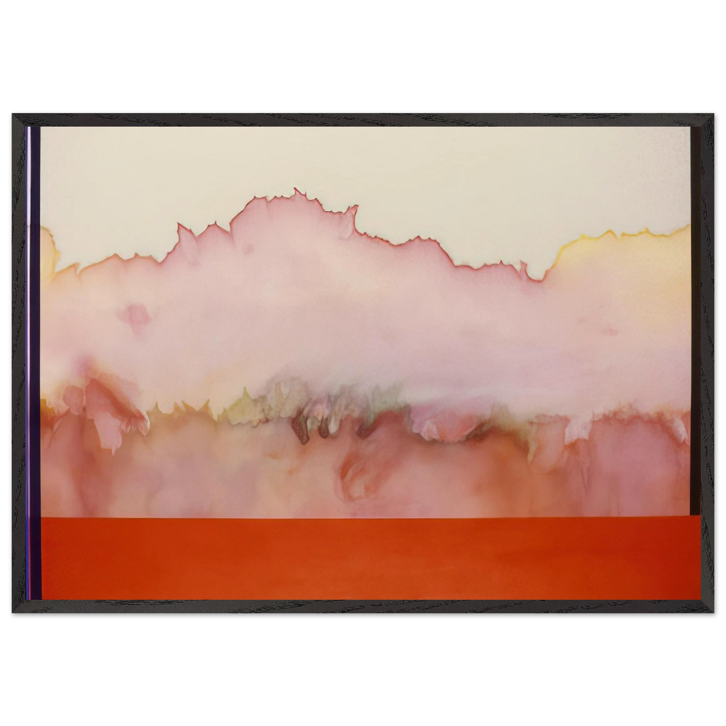 For Helen and Nicole - 1978 - Ronnie Landfield 70x100 cm / 28x40 inches Framed Art Print – Black Wooden Frame