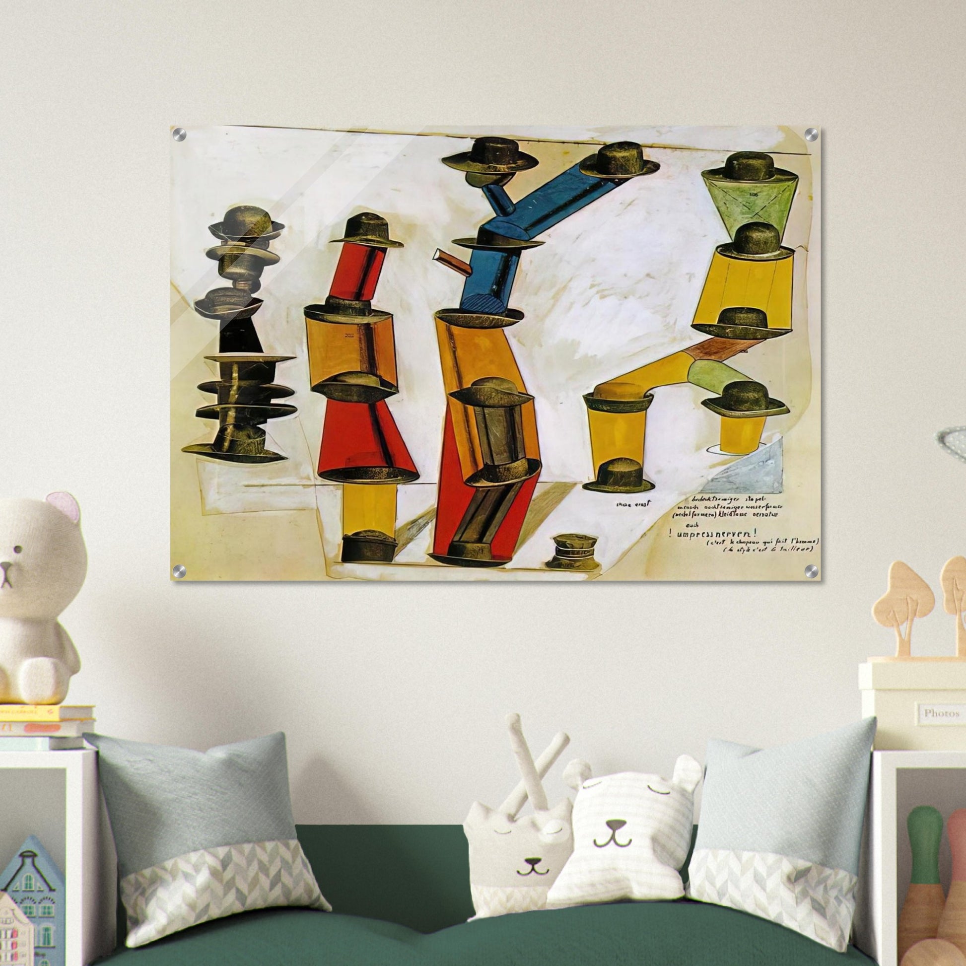 The hat makes the man - Max Ernst Acrylic Print - 70x100 cm / 28x40″ inches