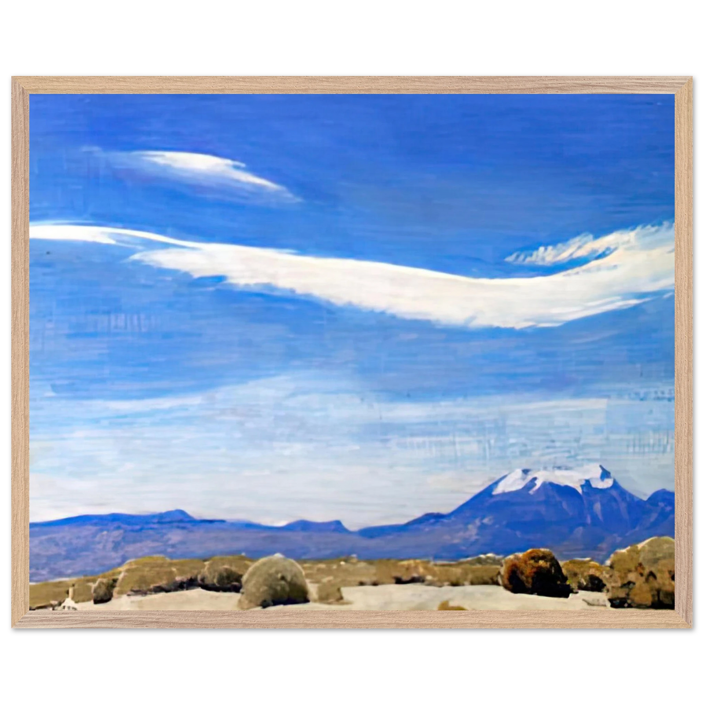 Maynard Dixon - THE CLOUD COACHELLA VALLEY CALIFORNIA 1940 Wall art - 30x45 cm / 12x18 inches - Premium Wooden Framed Poster With Fine Art Paper-canvas - Wood frame