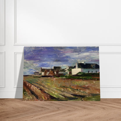 FARMS IN BRITTANY BELLE ILE 1897 - Henri Matisse Brushed Aluminum Print - 70x100 cm / 28x40 inches | Henri Matisse Aluminum Print | Henri Matisse Prints