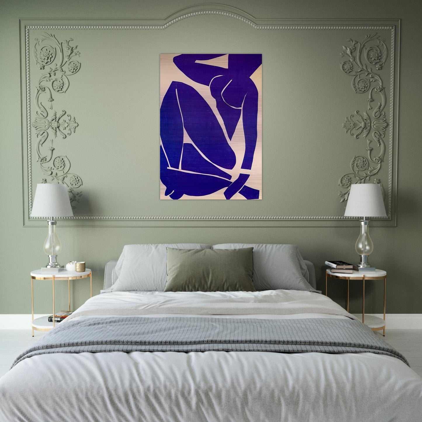 BLUE NUDE III 1952 - Henri Matisse Brushed Aluminum Print - 70x100 cm / 28x40 inches | Henri Matisse Aluminum Print | Henri Matisse Prints