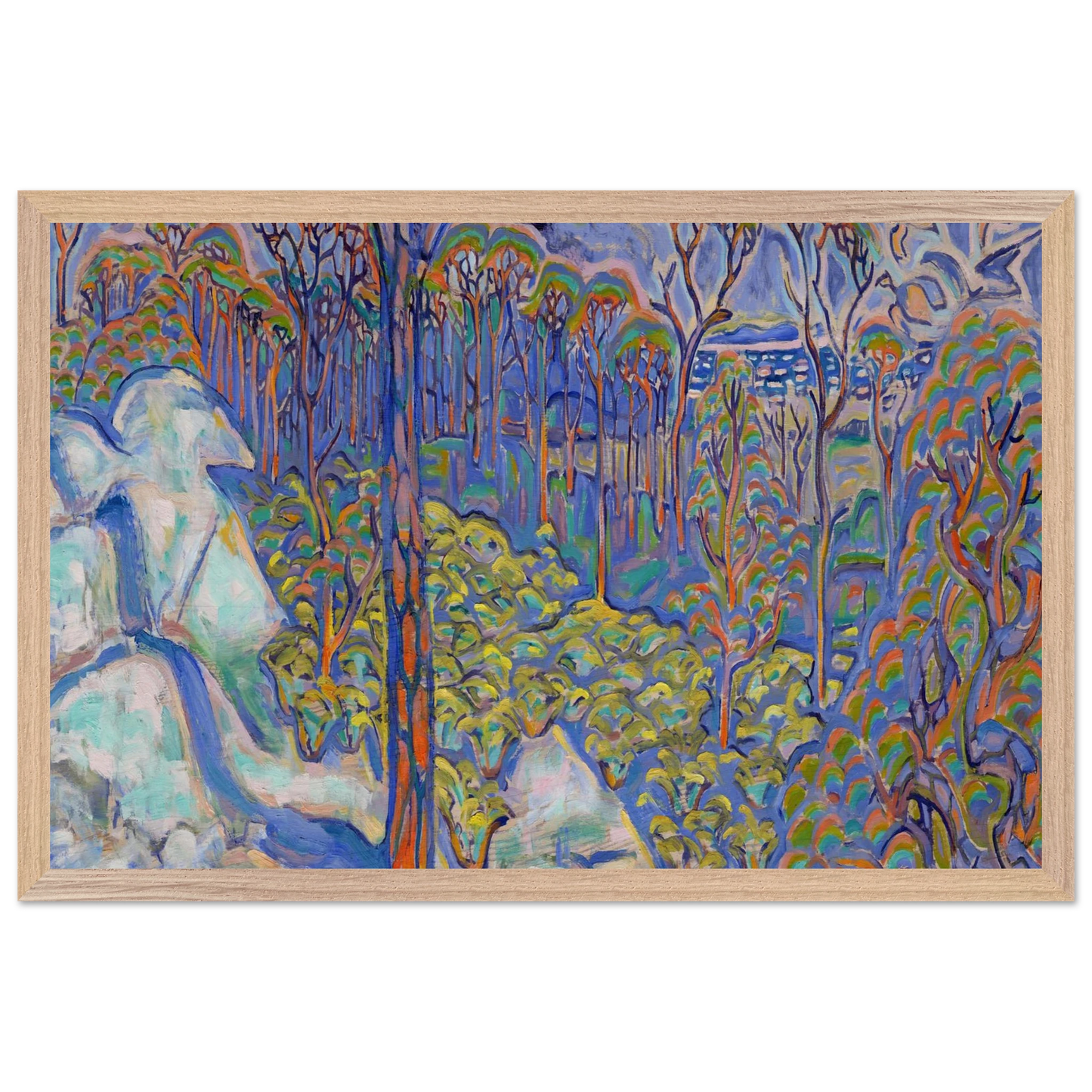 Walter Inglis Anderson - Walter Anderson Wall art - A1 (59.4 x 84.1  cm) - Premium Wooden Framed Poster With Fine Art Paper-canvas - White frame