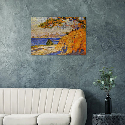 MIDI LANDSCAPE - Theo van Rysselberghe Brushed Aluminum Print - 70x100 cm / 28x40 inches | Theo van Rysselberghe Aluminum Print | Theo van Rysselberghe Prints