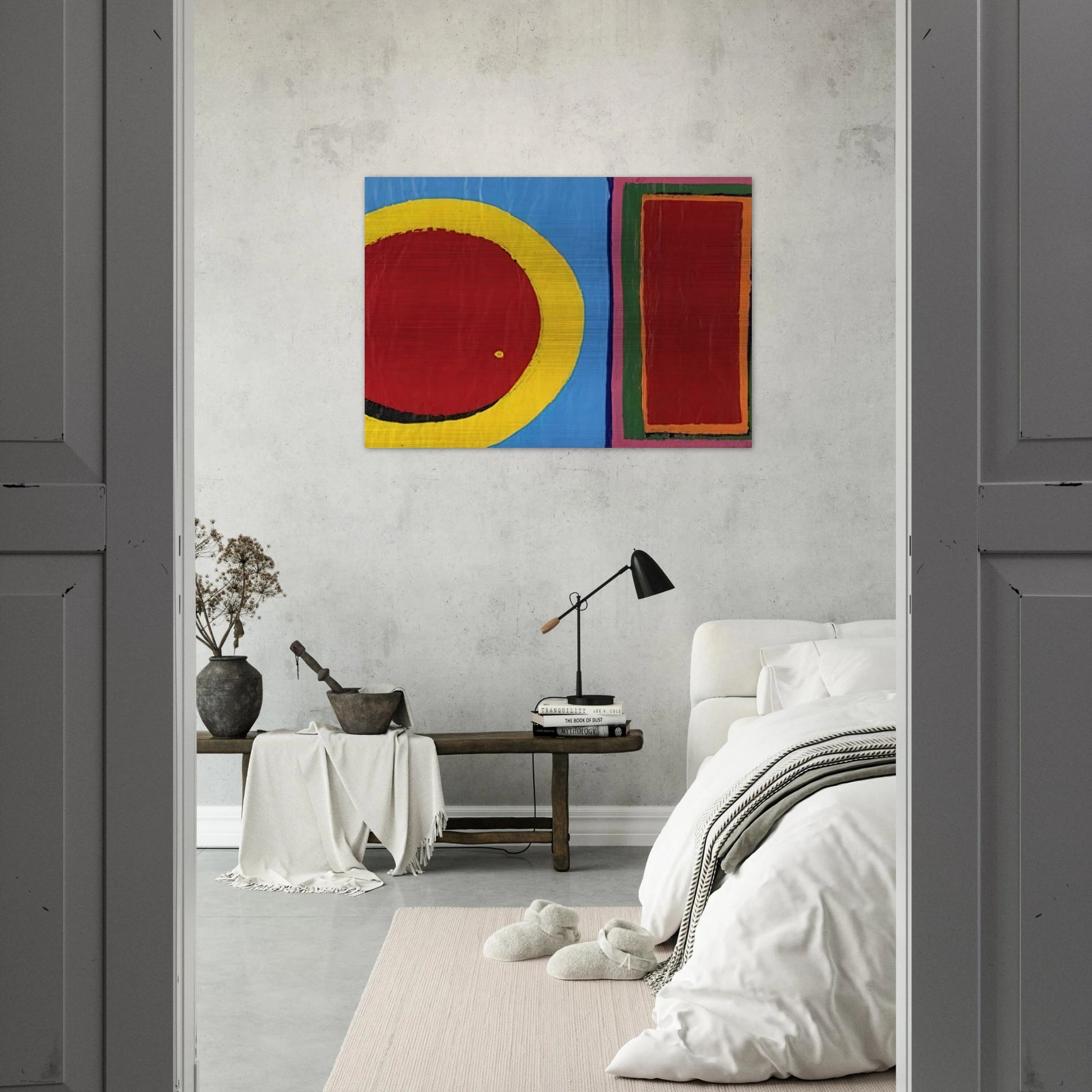 Composition - Al Held Brushed Aluminum Print - 70x100 cm / 28x40 inches | Al Held Aluminum Print | Al Held Prints