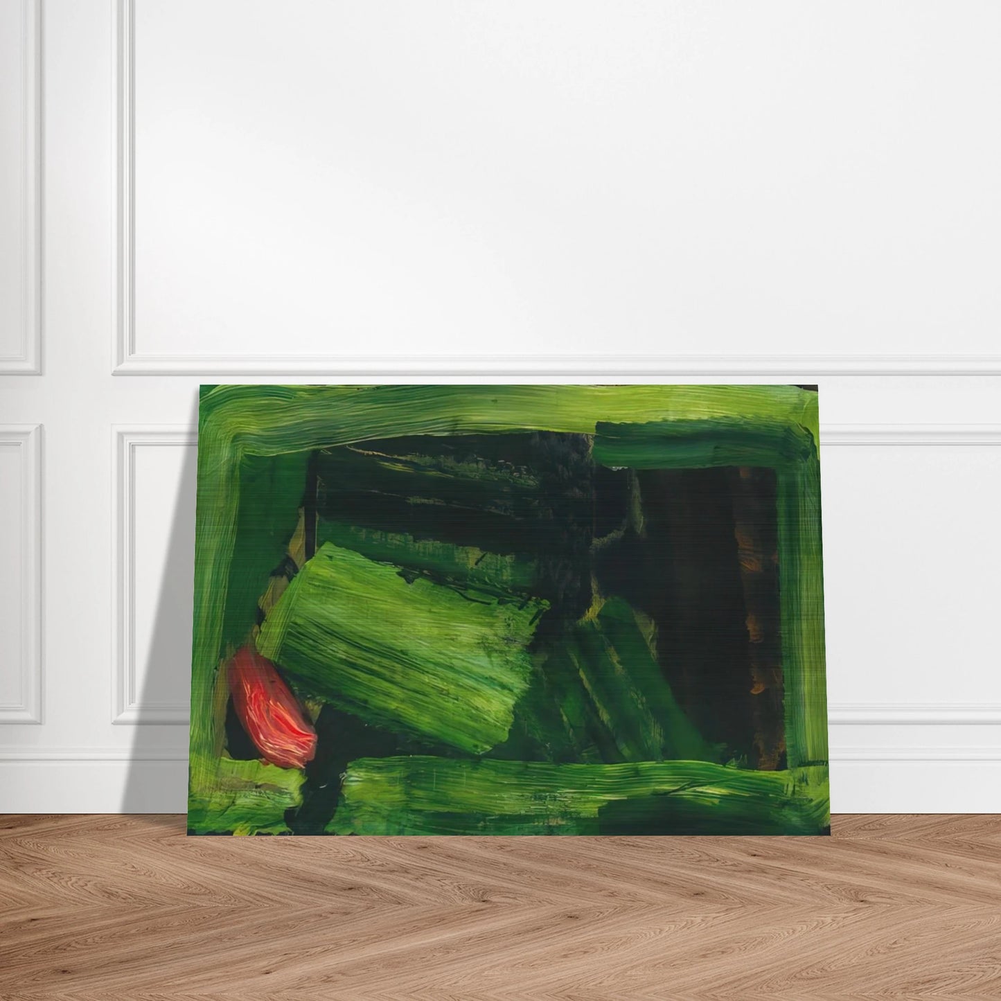 Clean Sheets - 1984 - Howard Hodgkin Brushed Aluminum Print - 70x100 cm / 28x40 inches | Howard Hodgkin Aluminum Print | Howard Hodgkin Prints