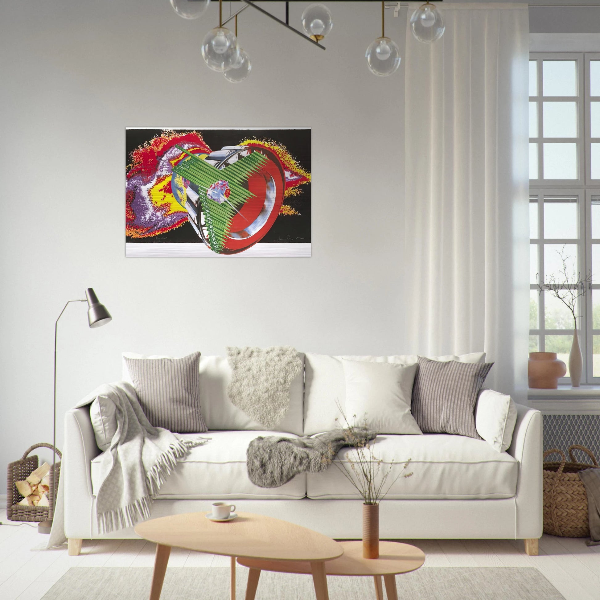 Space Dust - James Rosenquist Brushed Aluminum Print - 70x100 cm / 28x40 inches | James Rosenquist Aluminum Print | James Rosenquist Prints