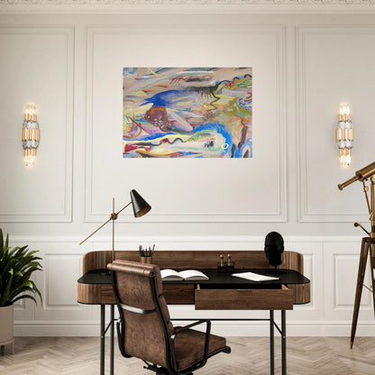 SINFONIE XIII 1913 - Rudolf Bauer Brushed Aluminum Print - 70x100 cm / 28x40 inches | Rudolf Bauer Aluminum Print | Rudolf Bauer Prints