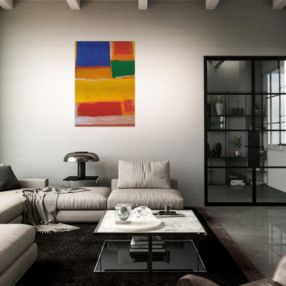UNTITLED 1986 - Esteban Vicente Brushed Aluminum Print - 70x100 cm / 28x40 inches | Esteban Vicente Aluminum Print | Esteban Vicente Prints