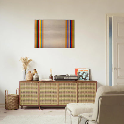 Homage to Matisse - 1960 - Gene Davis Brushed Aluminum Print - 70x100 cm / 28x40 inches | Gene Davis Aluminum Print | Gene Davis Prints