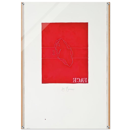 FACE CASTS FROM UNTITLED SERIES 1974 - Jasper Johns Acrylic Print - 70x100 cm / 28x40″ inches