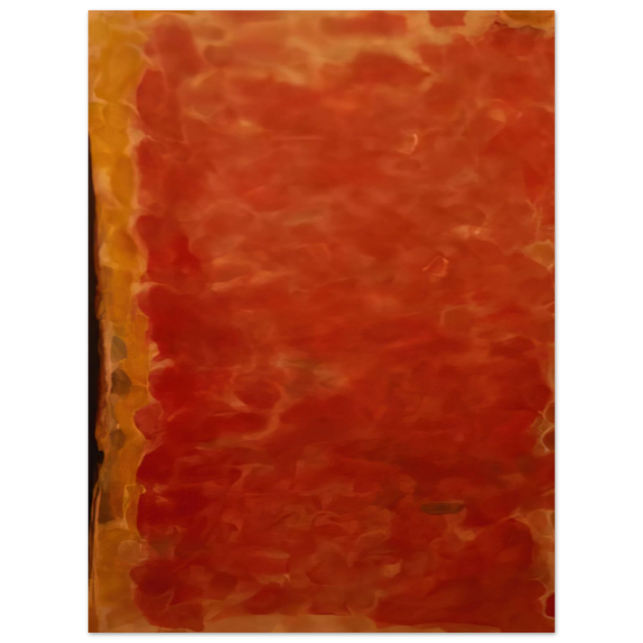 Sam Francis - Black and Red  75x100 cm / 30x40inches Fine Art Poster
