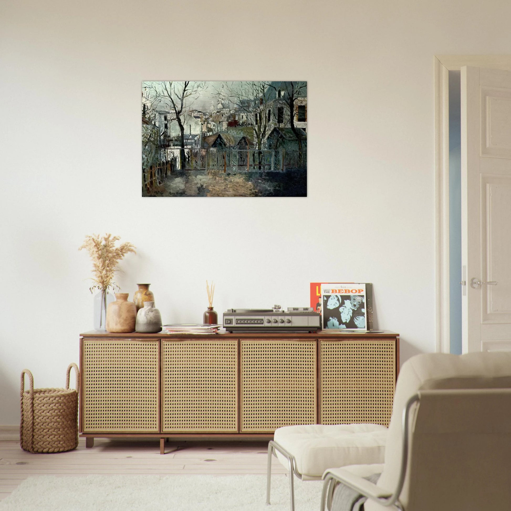 RENOIR S GARDEN - Maurice Utrillo Brushed Aluminum Print - 70x100 cm / 28x40 inches | Maurice Utrillo Aluminum Print | Maurice Utrillo Prints