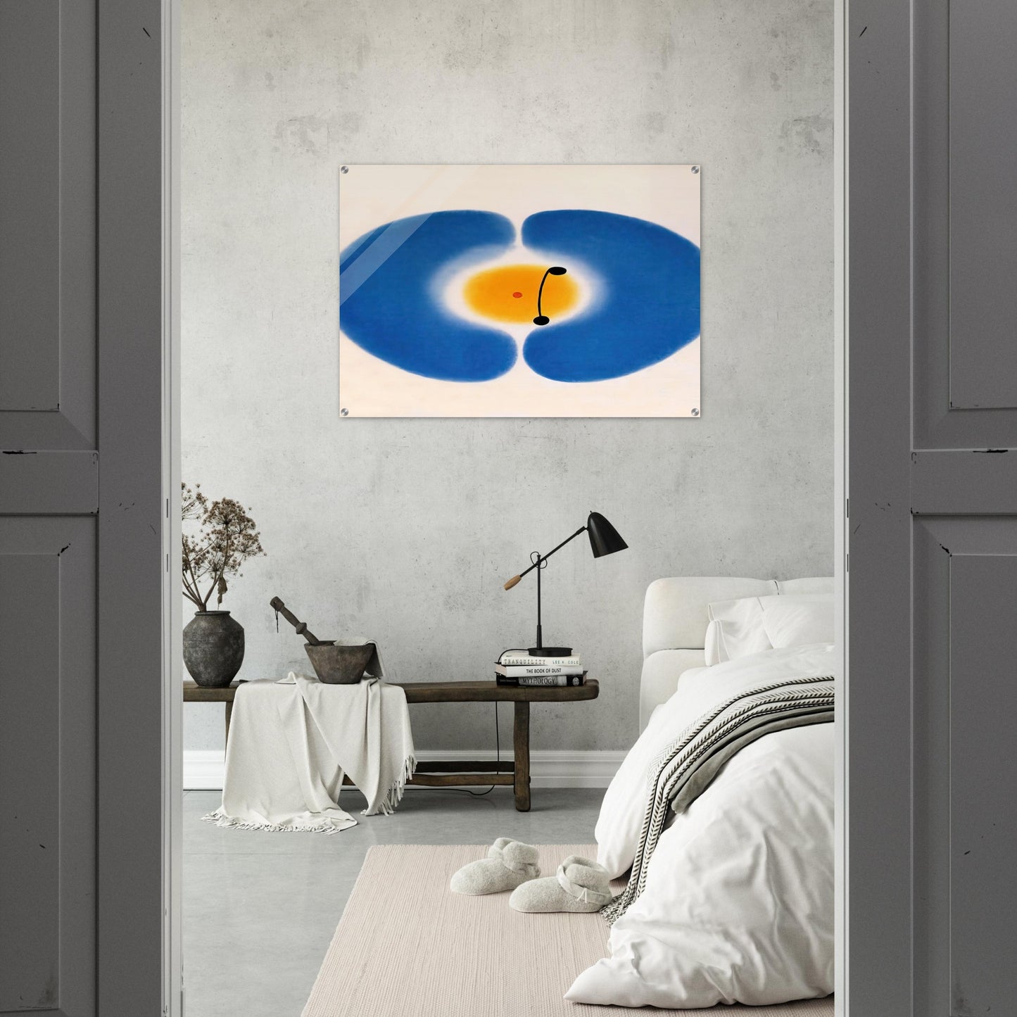 BLUE MANDALA 1978 - Victor Pasmore Acrylic Print - 70x100 cm / 28x40″ inches