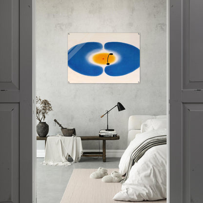 BLUE MANDALA 1978 - Victor Pasmore Acrylic Print - 70x100 cm / 28x40″ inches