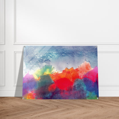 Nightfall - 1994 - Ronnie Landfield Acrylic Print - 70x100 cm / 28x40″ inches
