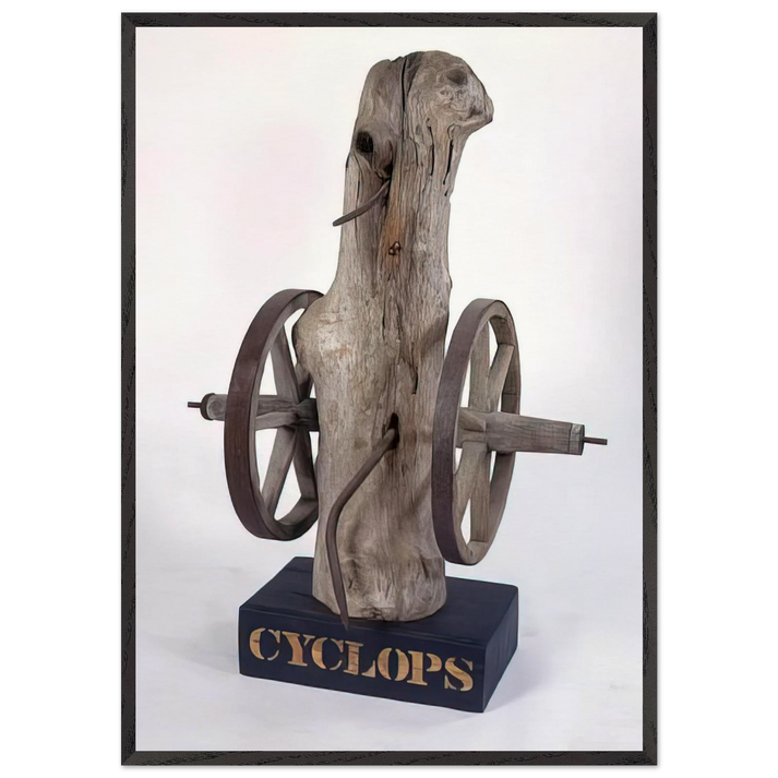 Cyclops - Robert Indiana 70x100 cm / 28x40 inches Framed Art Print – Black Wooden Frame