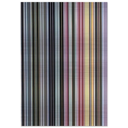 Alice Tully Hall Sampler - 1961 - Gene Davis Brushed Aluminum Print - 70x100 cm / 28x40 inches | Gene Davis Aluminum Print | Gene Davis Prints