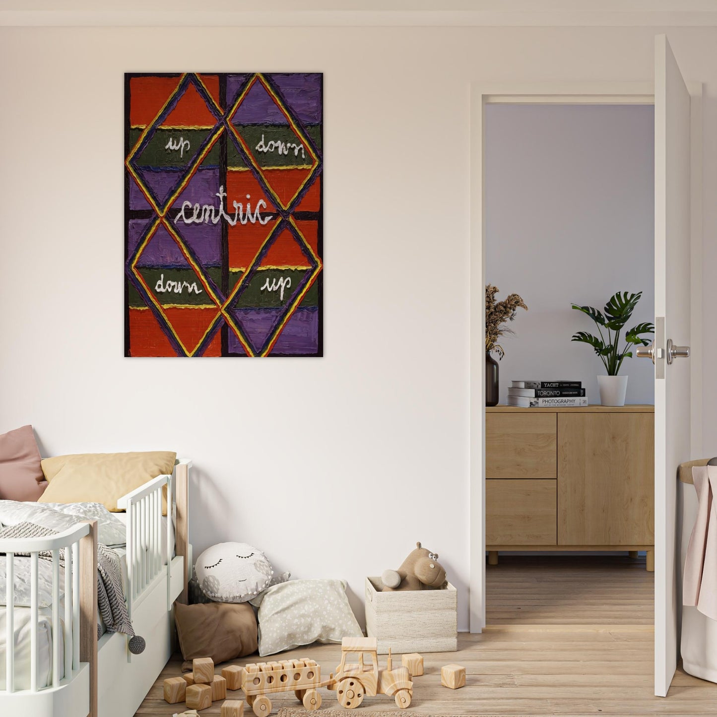 Interlacing Colors I - 1959 - Alfred Jensen Brushed Aluminum Print - 70x100 cm / 28x40 inches | Alfred Jensen Aluminum Print | Alfred Jensen Prints