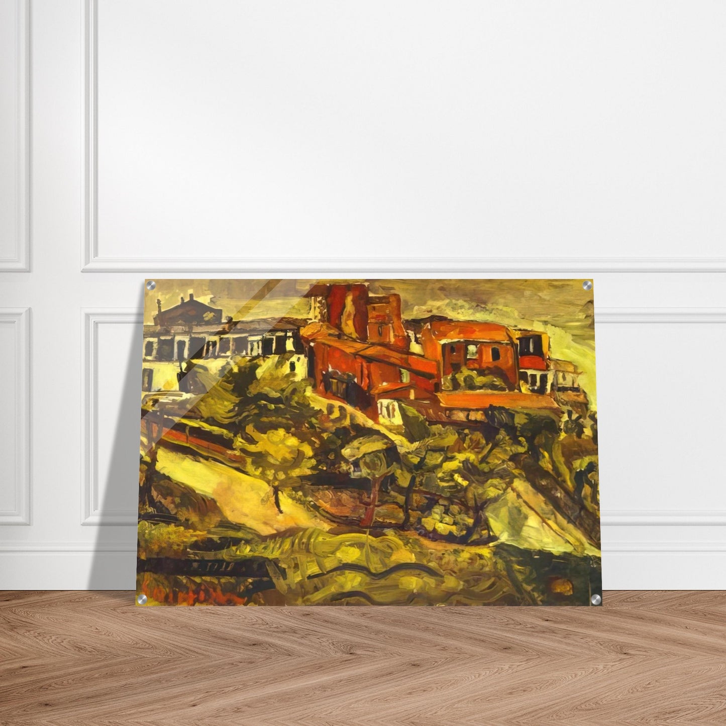 RED HOUSES - Chaim Soutine Acrylic Print - 70x100 cm / 28x40″ inches