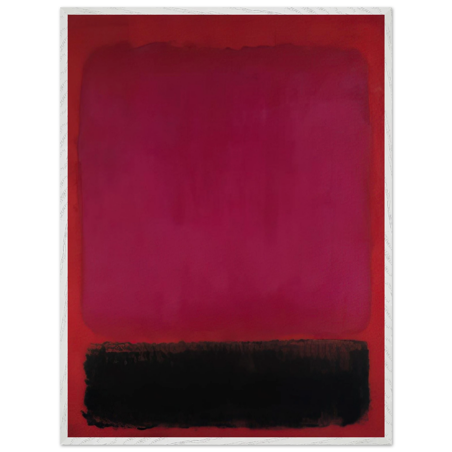Mark Rothko - Untitled - 1967 Wall Art - 21x29.7 cm / 8x12" - Premium Wooden Framed Poster With Fine Art Paper-canvas - Black frame