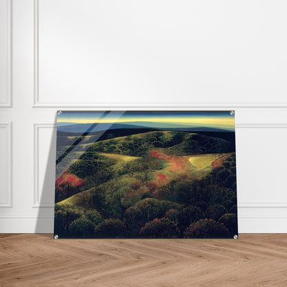 Late October - Eyvind Earle Acrylic Print - 70x100 cm / 28x40″ inches