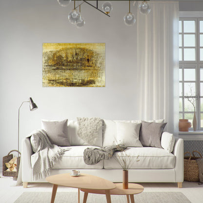 Geinrust Farm, Compositional Study - Piet Mondrian Brushed Aluminum Print - 70x100 cm / 28x40 inches | Piet Mondrian Aluminum Print | Piet Mondrian Prints