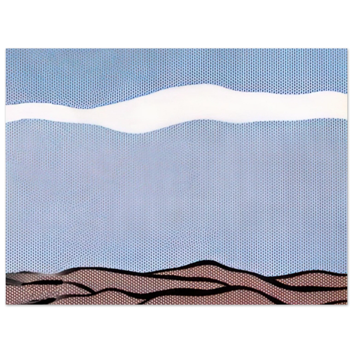 Roy Lichtenstein - LANDSCAPE 1964  75x100 cm / 30x40inches Fine Art Poster