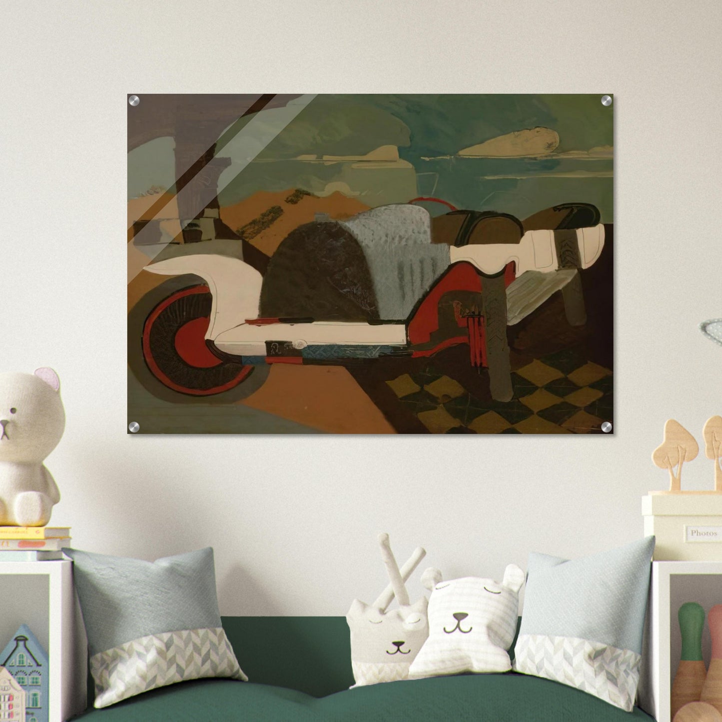 La Bugatti - 1925 - Charles Lapicque Acrylic Print - 70x100 cm / 28x40″ inches | Charles Lapicque Wall Art | Charles Lapicque Prints