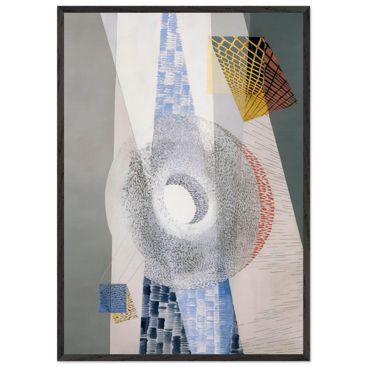 L  CH - Laszlo Moholy-Nagy 70x100 cm / 28x40 inches Framed Art Print – Black Wooden Frame
