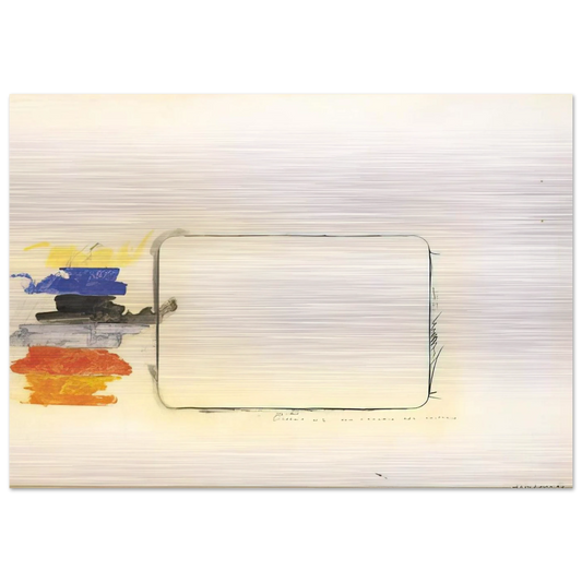 Disegno n. 2 per l'occhio del critico - Art Informel - Mario Schifano Brushed Aluminum Print - 70x100 cm / 28x40 inches | Mario Schifano Aluminum Print | Mario Schifano Prints