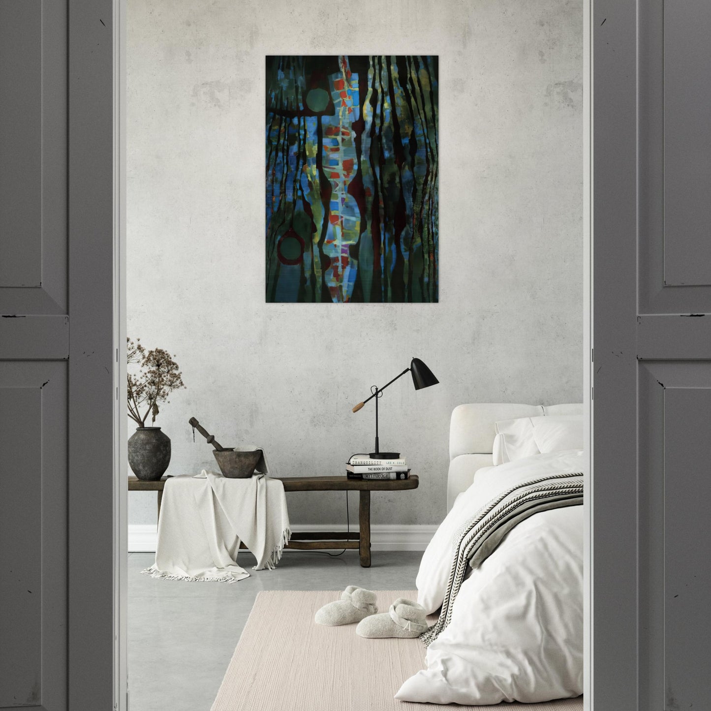 Offrande de la terre I - 1961 - Alfred Manessier Brushed Aluminum Print - 70x100 cm / 28x40 inches | Alfred Manessier Aluminum Print | Alfred Manessier Prints