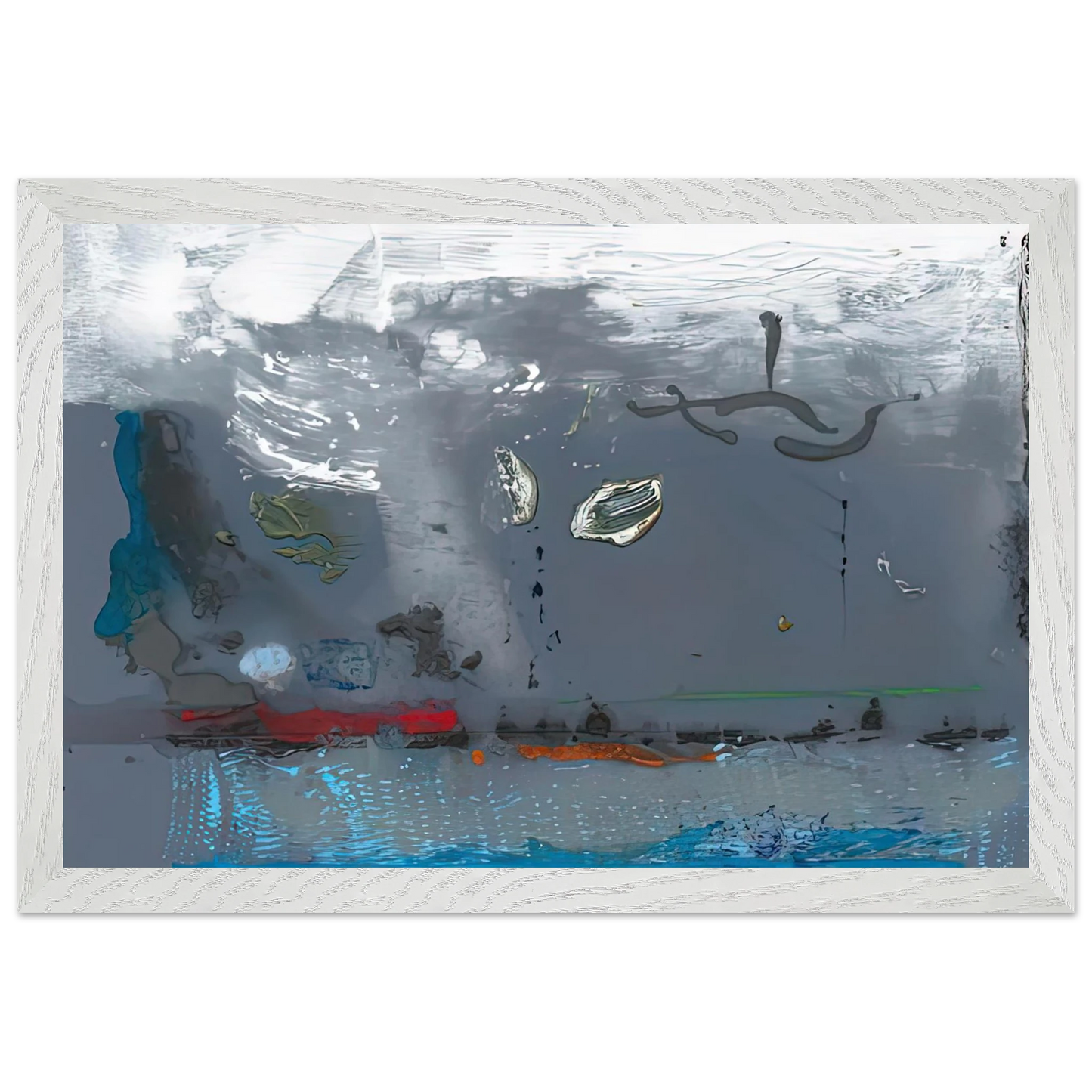 Helen Frankenthaler - Vespers, 1992- Wall Art - 30x40 cm / 12x16 inches - Premium Wooden Framed Poster With Fine Art Paper-canvas - Wood frame