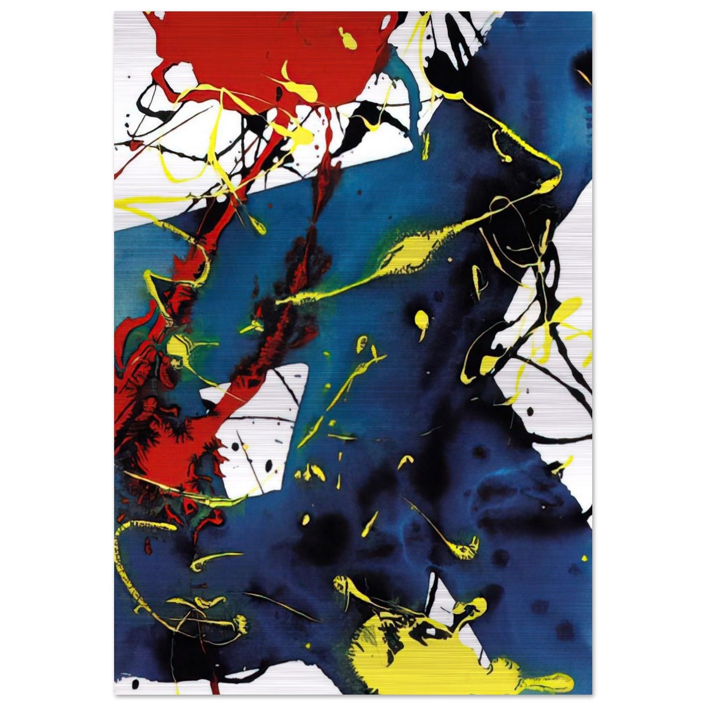 Untitled  SFP94-143  SFF 1813  - Sam Francis Brushed Aluminum Print - 70x100 cm / 28x40 inches | Sam Francis Aluminum Print | Sam Francis Prints