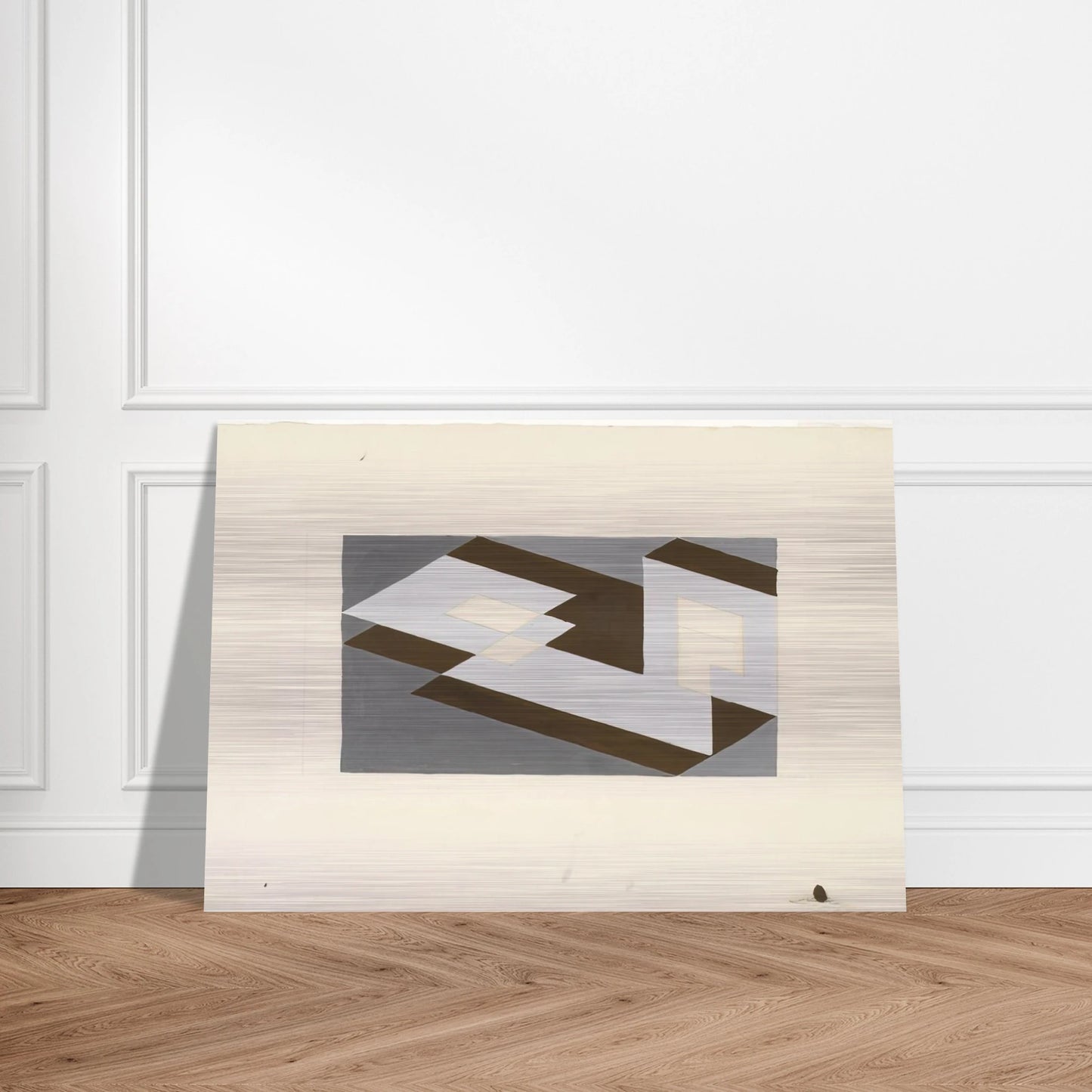 STUDY FOR TENAYUCA 1938 - Josef Albers Brushed Aluminum Print - 70x100 cm / 28x40 inches | Josef Albers Aluminum Print | Josef Albers Prints