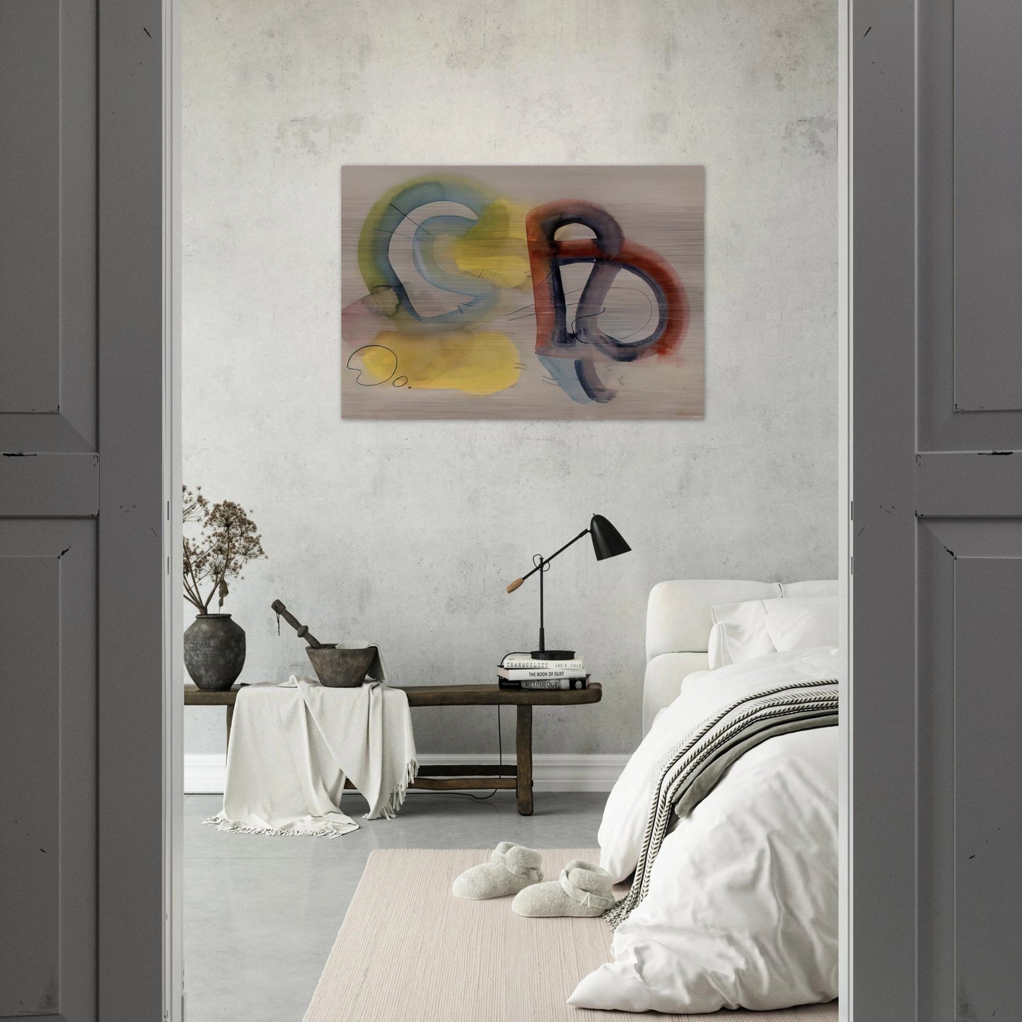 Mallorca - 1934 - John Ferren Brushed Aluminum Print - 70x100 cm / 28x40 inches | John Ferren Aluminum Print | John Ferren Prints