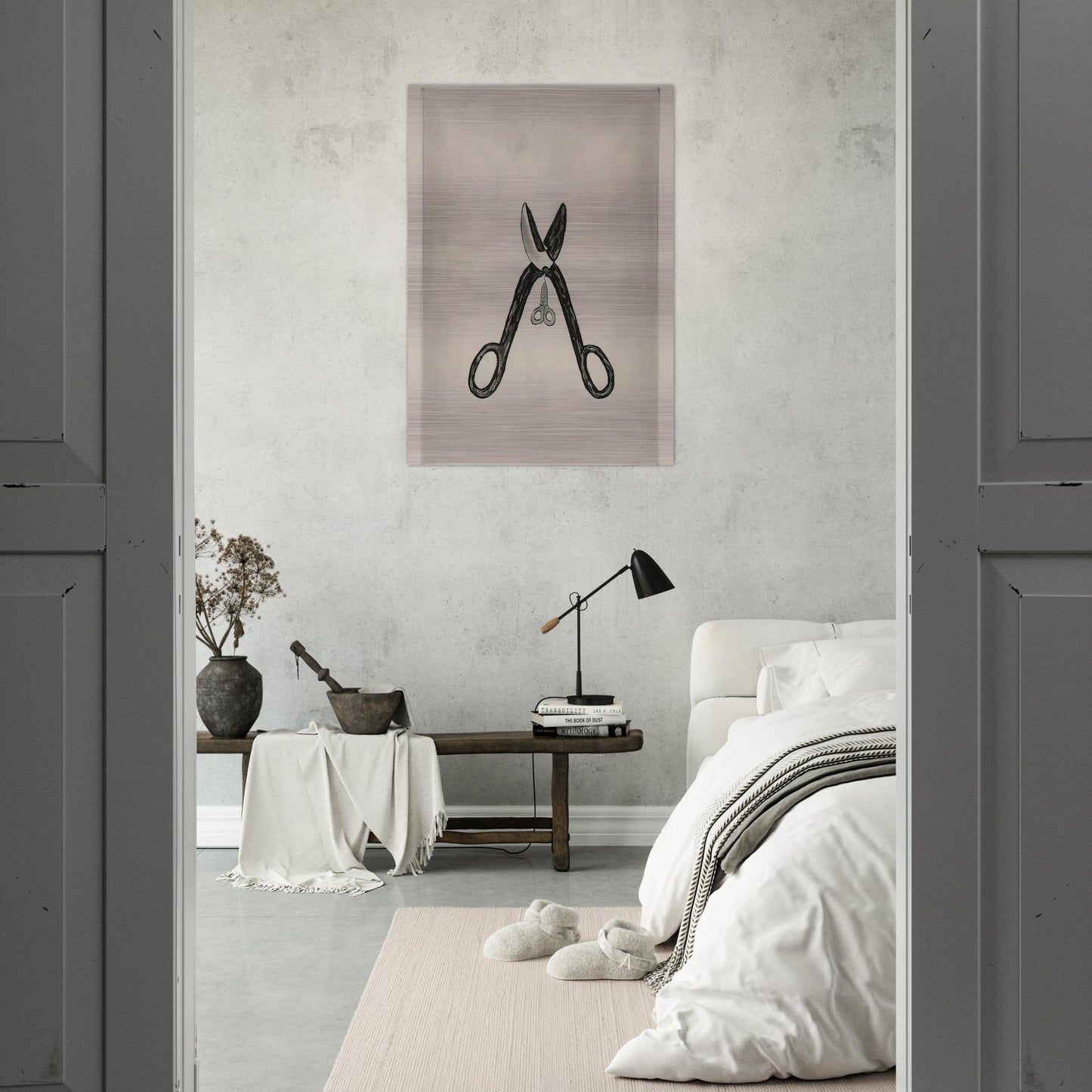 SCISSORS 1994 - Louise Bourgeois Brushed Aluminum Print - 70x100 cm / 28x40 inches | Louise Bourgeois Aluminum Print | Louise Bourgeois Prints