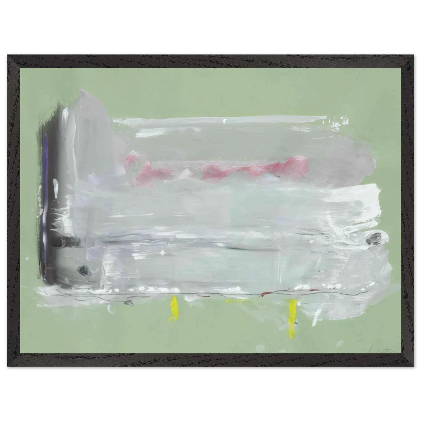 Helen Frankenthaler - Untitled - 1984 Wall art - 28x43  cm / XL (11x17 inches) - Fine Art Poster-canvas - -