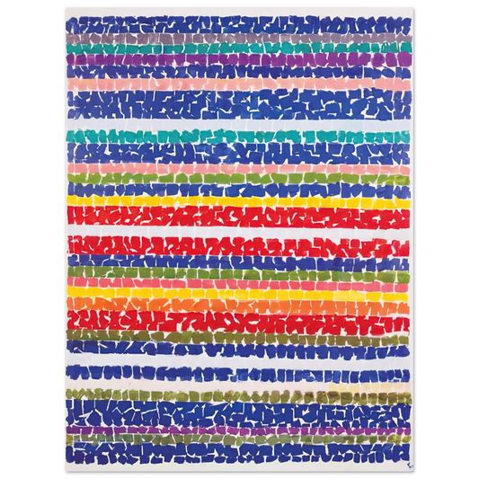 Alma Woodsey Thomas - AIR VIEW OF A SPRING NURSERY 1966  75x100 cm / 30x40inches Fine Art Poster