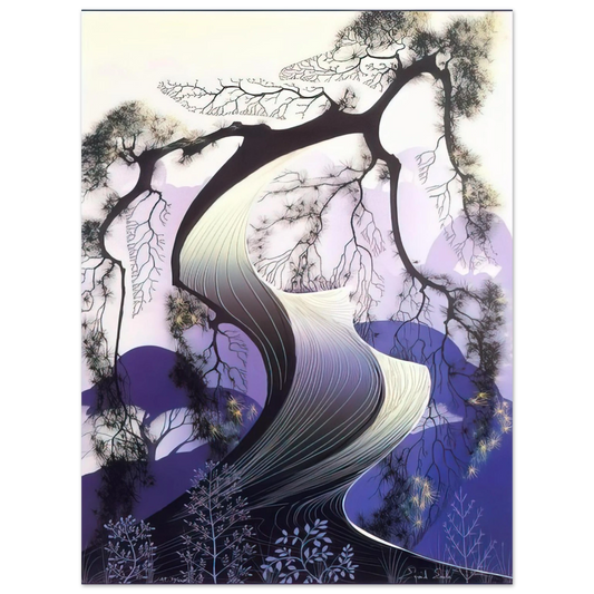 Eyvind Earle - Bonsai  75x100 cm / 30x40inches Fine Art Poster