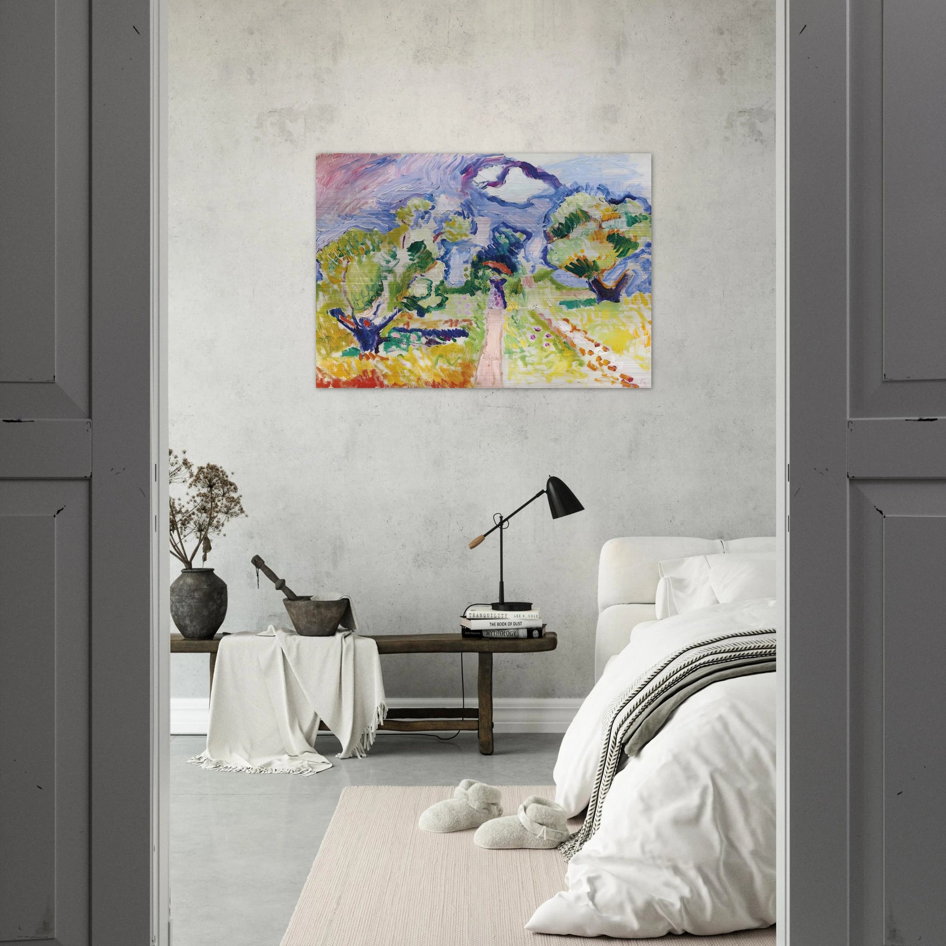 PROMENADE DES OLIVIERS 1905 - Henri Matisse Brushed Aluminum Print - 70x100 cm / 28x40 inches | Henri Matisse Aluminum Print | Henri Matisse Prints