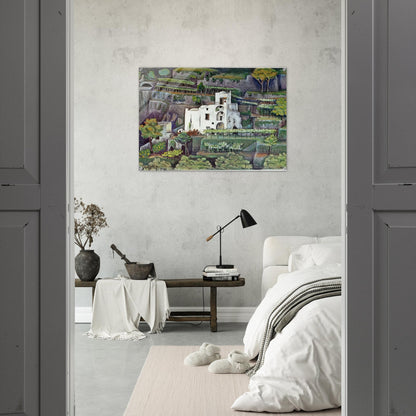 FARMHOUSE RAVELLO COLOUR - MC Escher Acrylic Print - 70x100 cm / 28x40″ inches | Maurits Cornelis Escher Prints