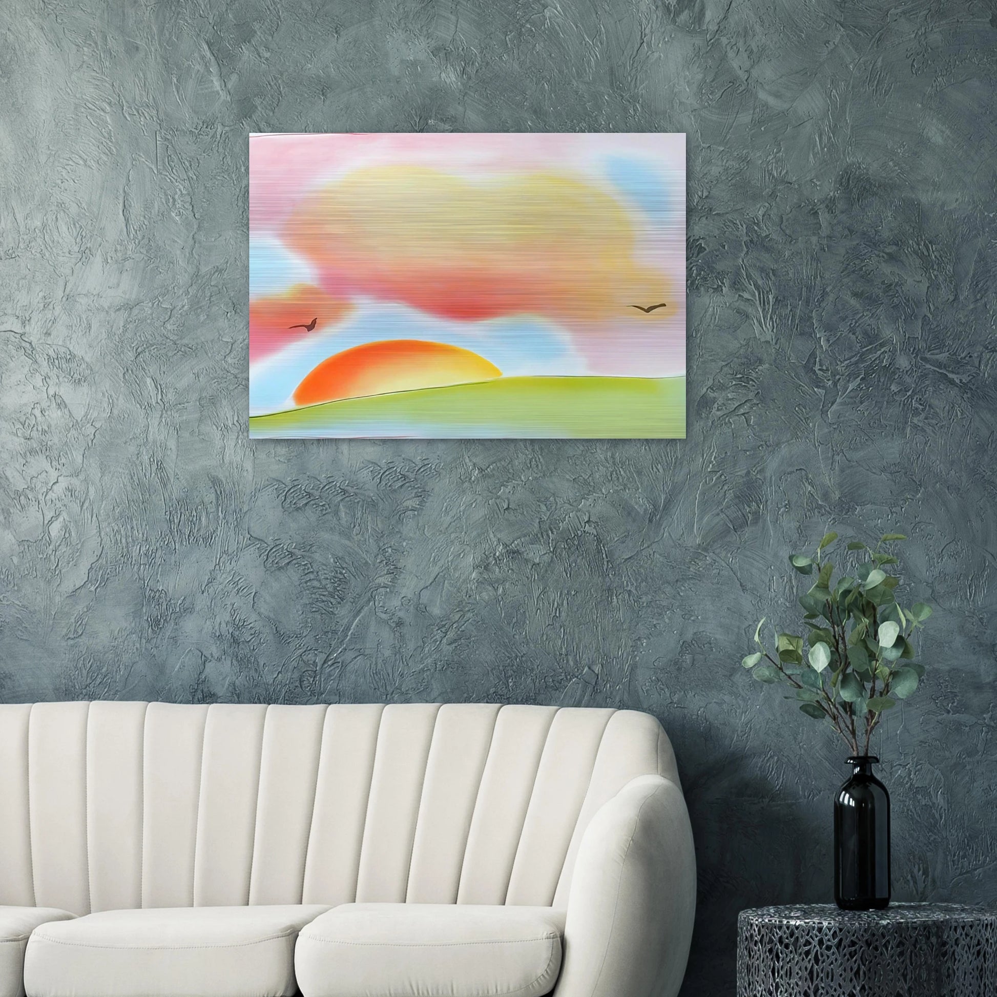 FREEDOM 1980 - Peter Max Brushed Aluminum Print - 70x100 cm / 28x40 inches | Peter Max Aluminum Print | Peter Max Prints